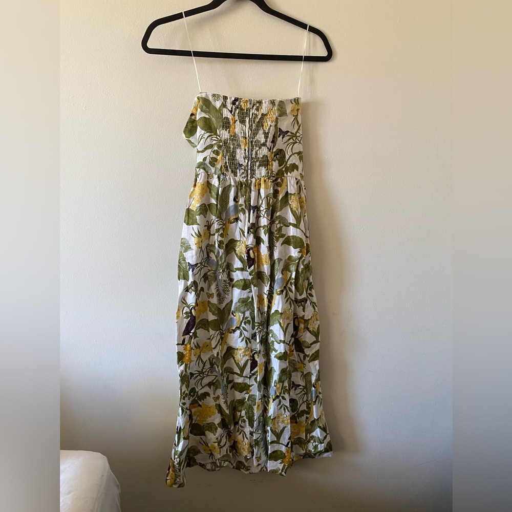 Reformation Cosima Tropical Linen Dress Size 4 - Picture 5 of 6